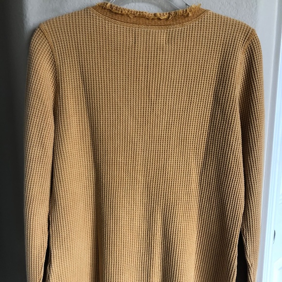 DEAR JOHN WOMEN’S THERMAL WAFFLE KNIT TOP, SIZE LARGE, NEW WITH TAGS - Picture 7 of 8